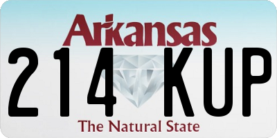 AR license plate 214KUP