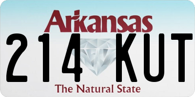 AR license plate 214KUT