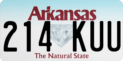 AR license plate 214KUU