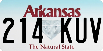 AR license plate 214KUV