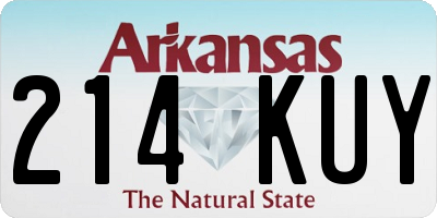 AR license plate 214KUY