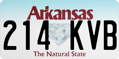 AR license plate 214KVB