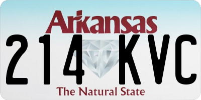 AR license plate 214KVC