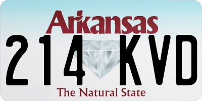 AR license plate 214KVD