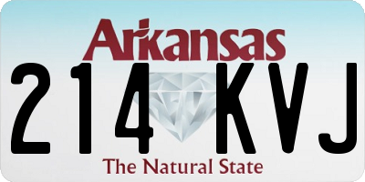 AR license plate 214KVJ