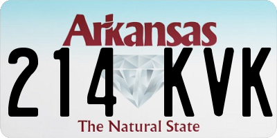 AR license plate 214KVK