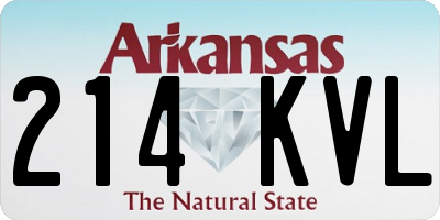 AR license plate 214KVL