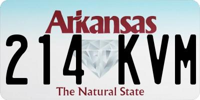 AR license plate 214KVM