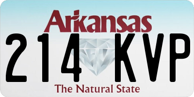 AR license plate 214KVP