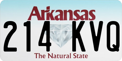 AR license plate 214KVQ