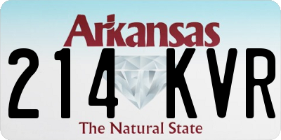 AR license plate 214KVR