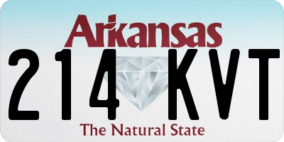 AR license plate 214KVT