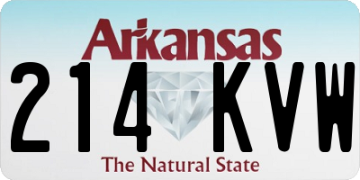 AR license plate 214KVW
