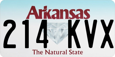 AR license plate 214KVX