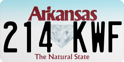 AR license plate 214KWF