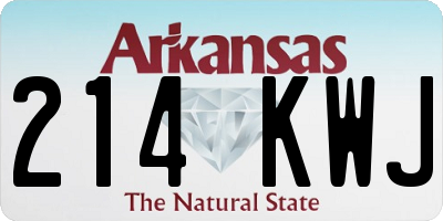 AR license plate 214KWJ