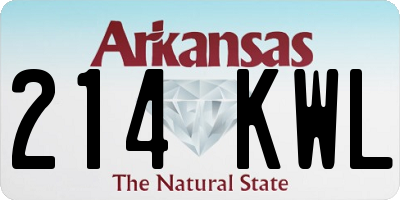 AR license plate 214KWL