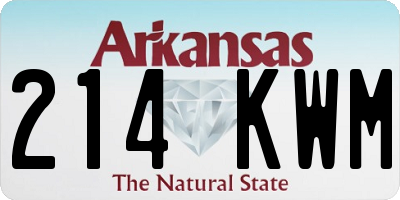 AR license plate 214KWM