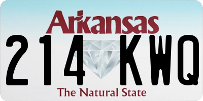 AR license plate 214KWQ