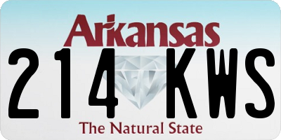 AR license plate 214KWS