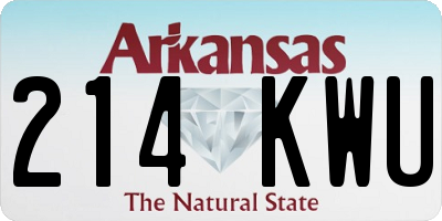 AR license plate 214KWU