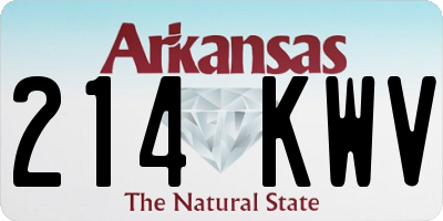 AR license plate 214KWV