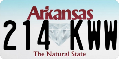 AR license plate 214KWW