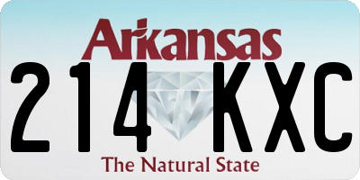 AR license plate 214KXC