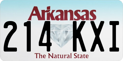 AR license plate 214KXI