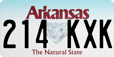AR license plate 214KXK