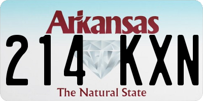 AR license plate 214KXN