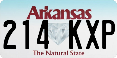 AR license plate 214KXP