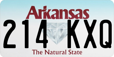 AR license plate 214KXQ