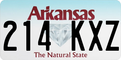 AR license plate 214KXZ