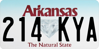 AR license plate 214KYA