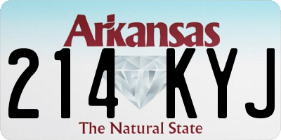 AR license plate 214KYJ