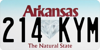AR license plate 214KYM