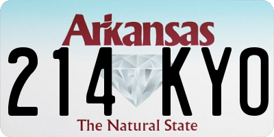 AR license plate 214KYO