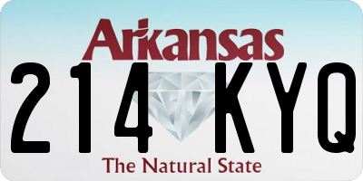 AR license plate 214KYQ