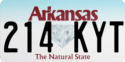 AR license plate 214KYT