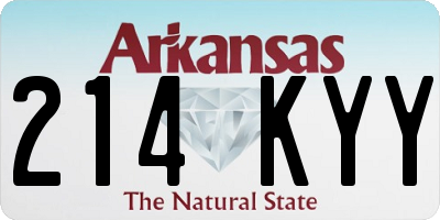 AR license plate 214KYY