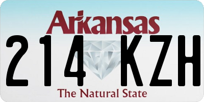 AR license plate 214KZH