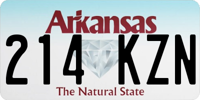 AR license plate 214KZN