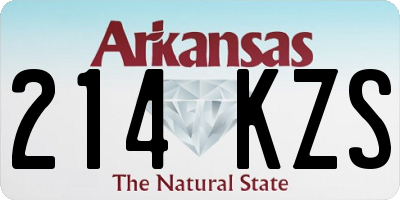 AR license plate 214KZS