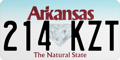 AR license plate 214KZT