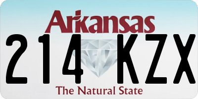 AR license plate 214KZX