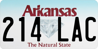 AR license plate 214LAC