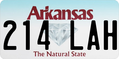 AR license plate 214LAH