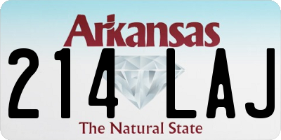 AR license plate 214LAJ
