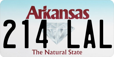 AR license plate 214LAL